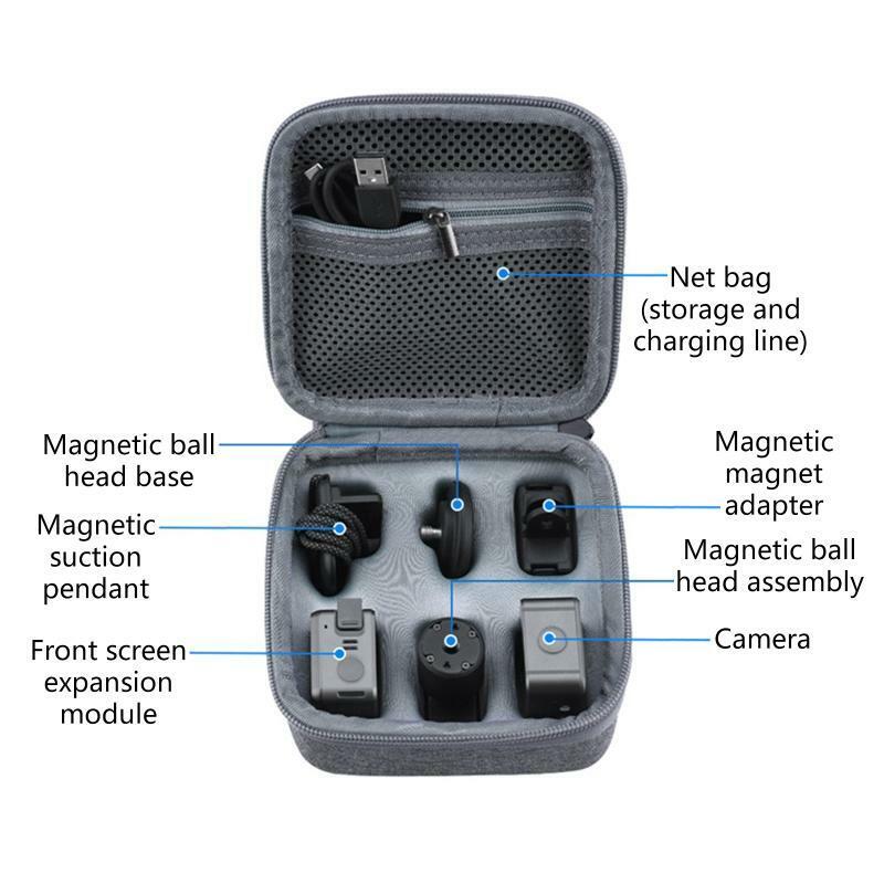 Practical Camera Case Storage Hard Carrying Case Travel Bag for DJI Action 2