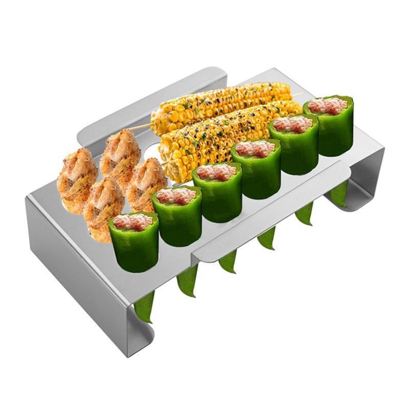Chili Pepper Roasting Rack Jalapeno Grill Rack with Bottom Supportive Bars