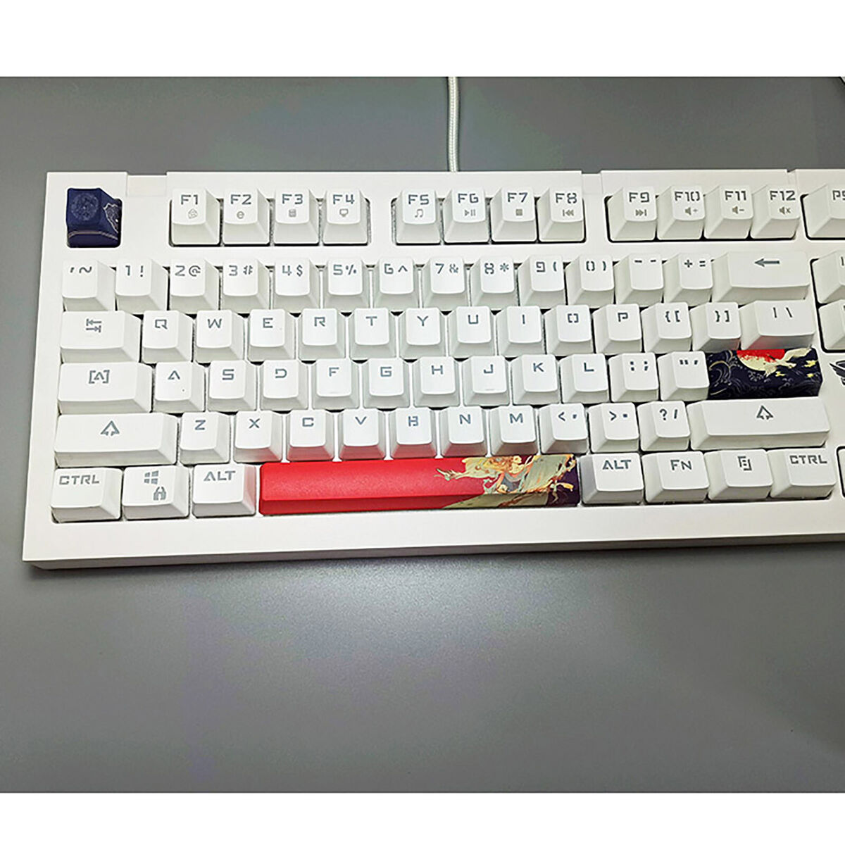 Keycap China Style Crane PBT Keycap ESC Enter for Cross Axis Mechanical Keyboard