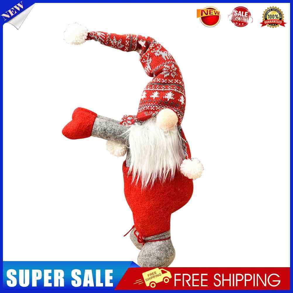 Christmas Santa Gnome Curtain Buckle Home Hotel Xmas Tree Pendant (Grey)