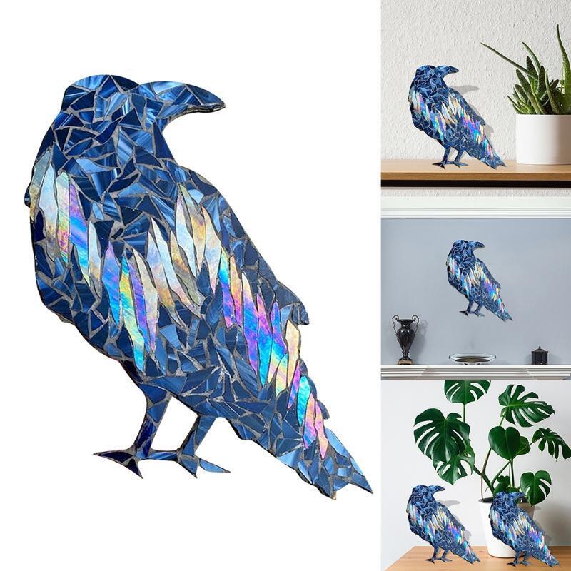 Northern Lights Raven Window Hangings Wall Hanging Ornament Raven Window Decor