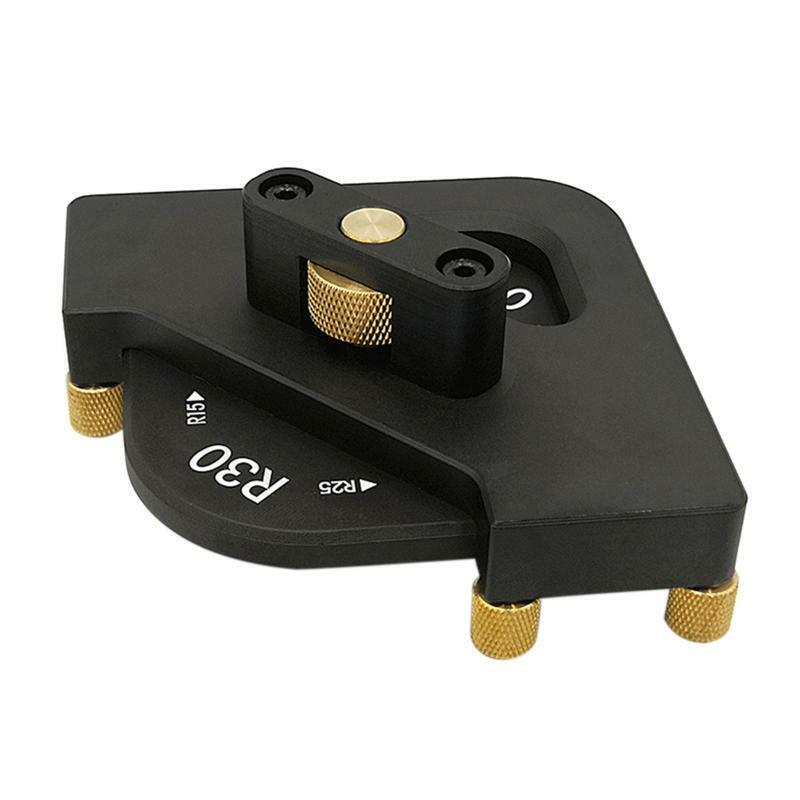 R15 R20 R25 R30 Woodworking Corner Quick Jig Template Tool for Router Trimmer