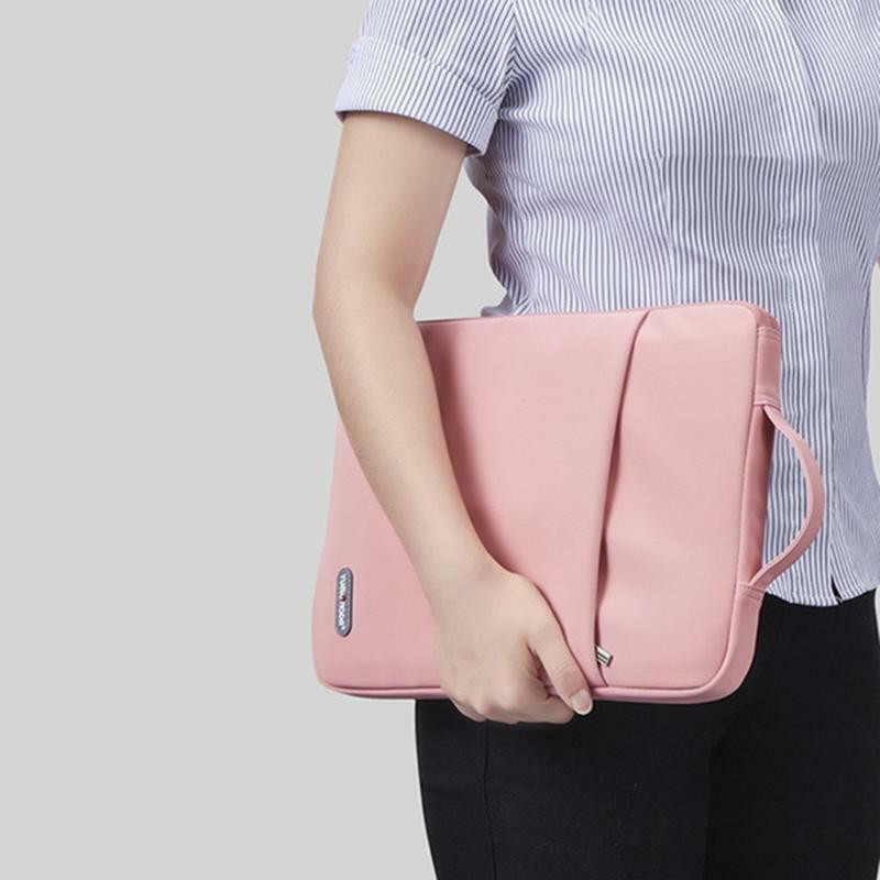 PC Pad Liner Bag Sleeve Case Waterproof surface Zipper Bag of Laptop13-15.6in