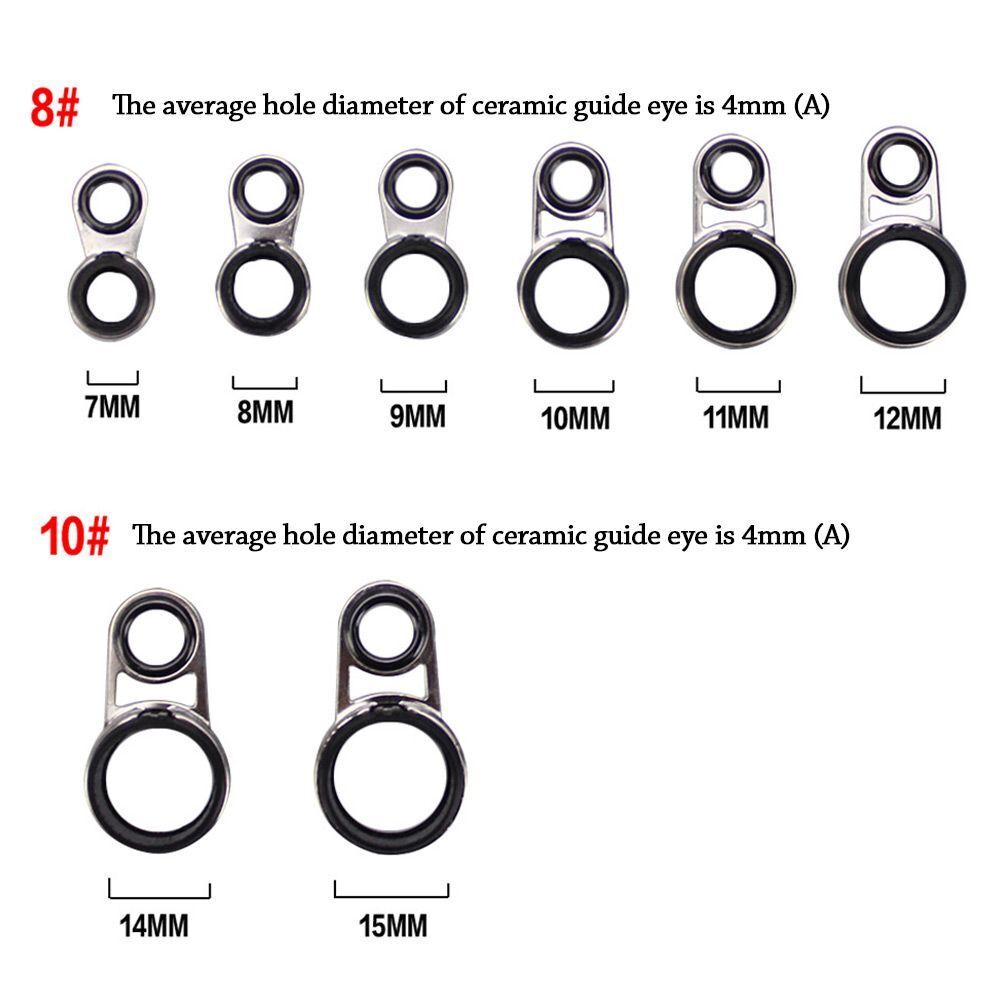 Eye Ceramic Ring Tackle Box Accessories Fishing Rod Guide Tip Repair Kit