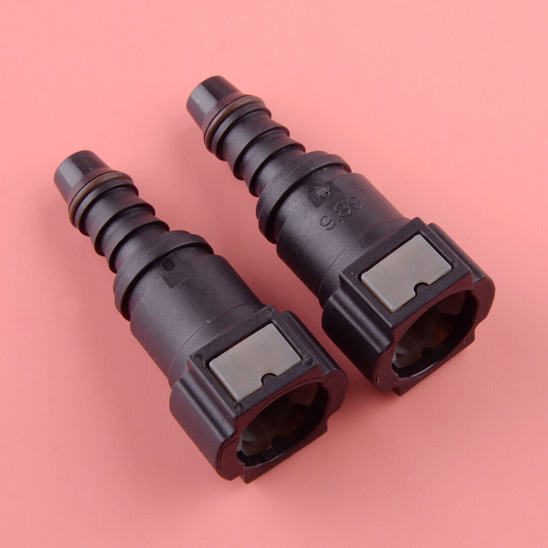 2x 9.89mm 5/16'' Female Fuel Line Quick Connect Release Disconnect Connector New
