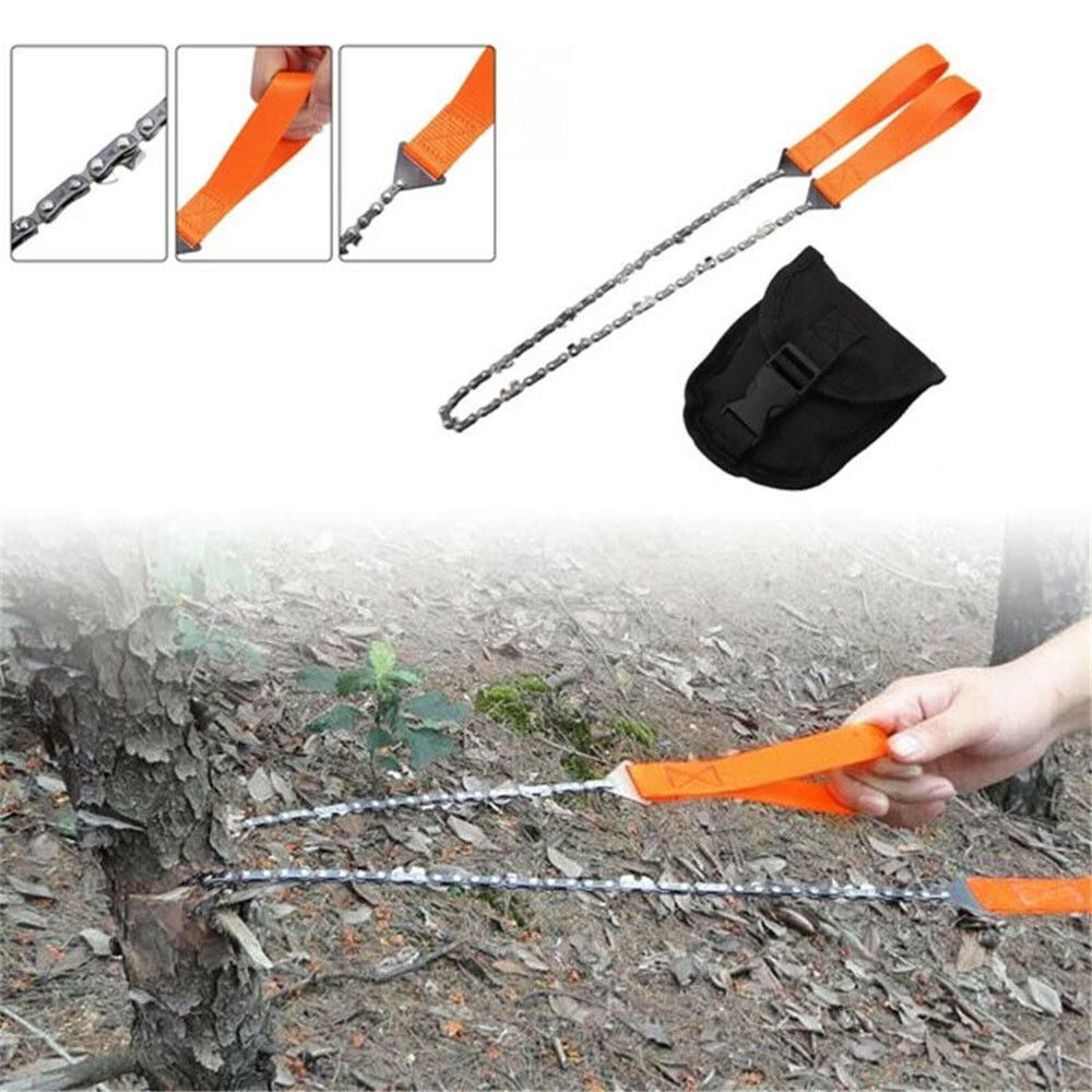Portable Hiking Logging Saw Camping Pocket Survival Chainsaw Hand Zipper Saw