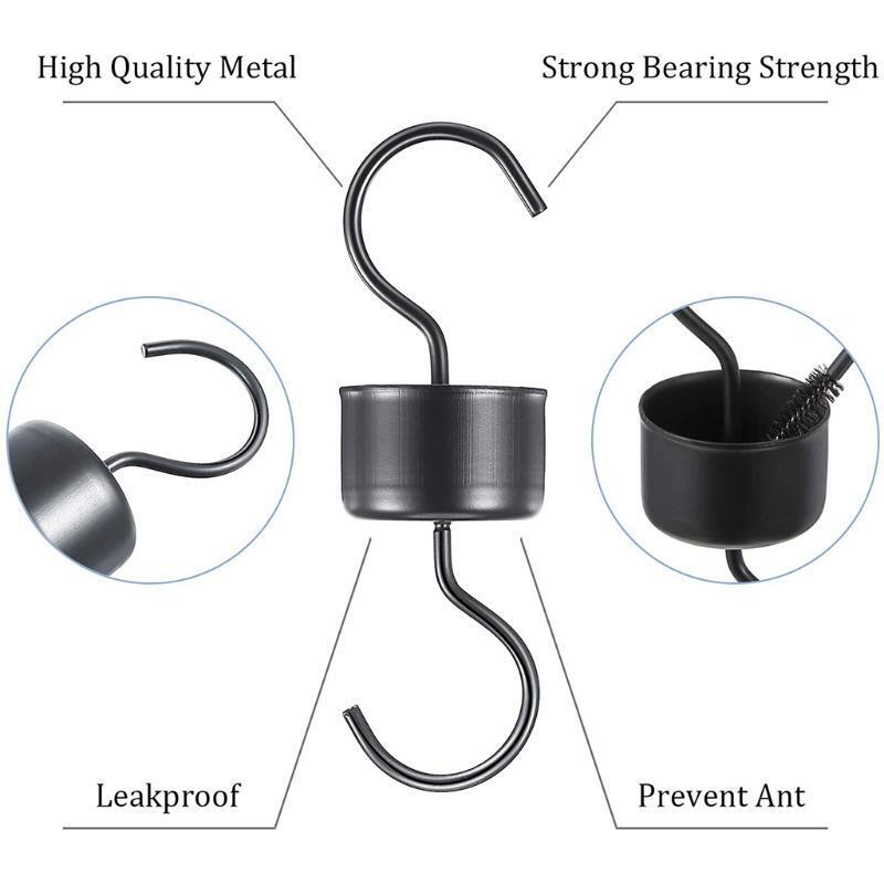 9 Pcs Hummingbird Feeders Accessory Set Ant Guard Moat Hooks Hanging Chains Humm