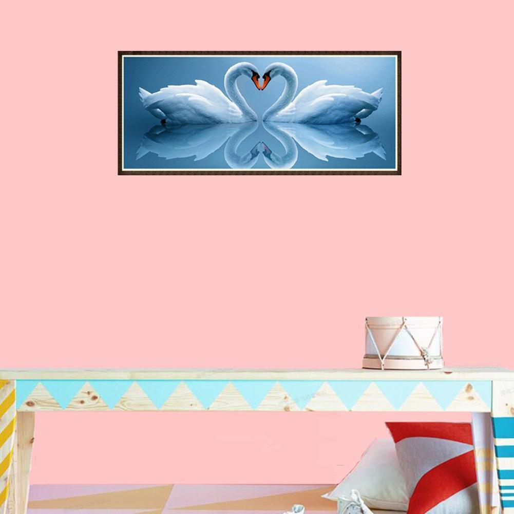 Swan 5D Round Crystal Diamond Painting Embroidery DIY Cross Stitch Set(1)