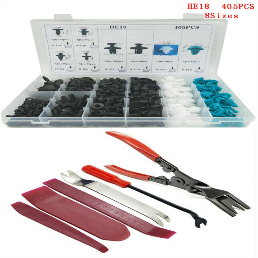 405X Mixed Door Bumper Fender Liner Sealing Strip Fixed Clips 6X Car Repair Tool