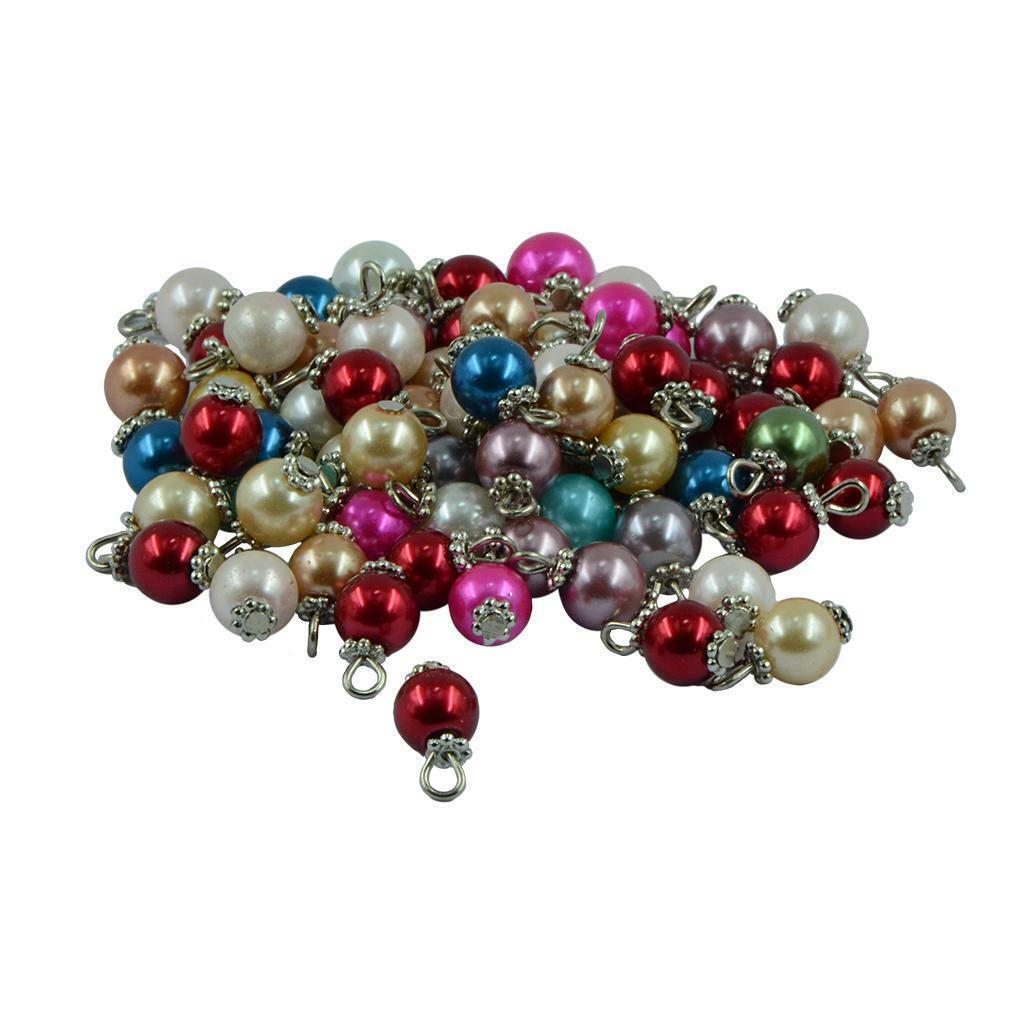 100 Pieces Colorful   Flat Daisy Charms Pendant Jewelry DIY