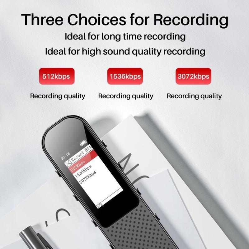 Mini Voice Recorder 3-in-1 Voice Recording Device for Lecture Meeting Durable