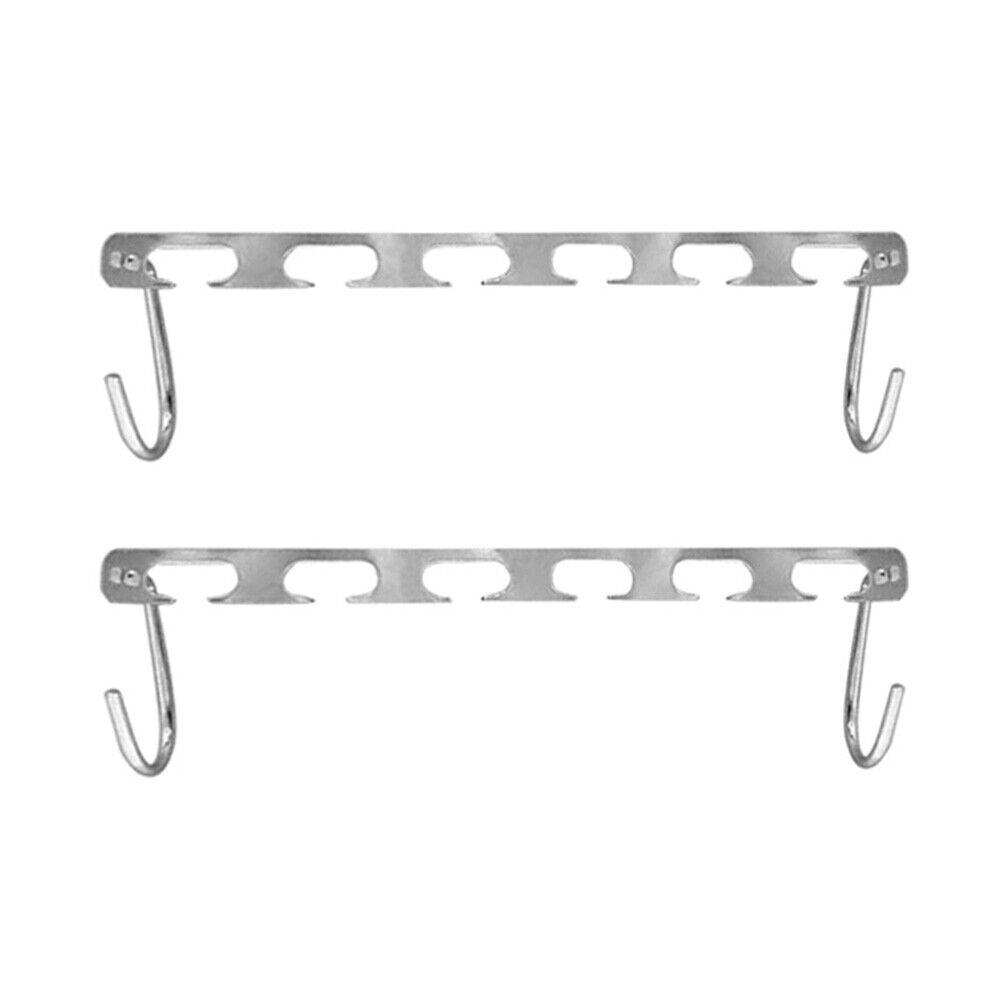 Half Toroidal Universal Metal Clothes Closet Hangers Practical Racks(4pcs)