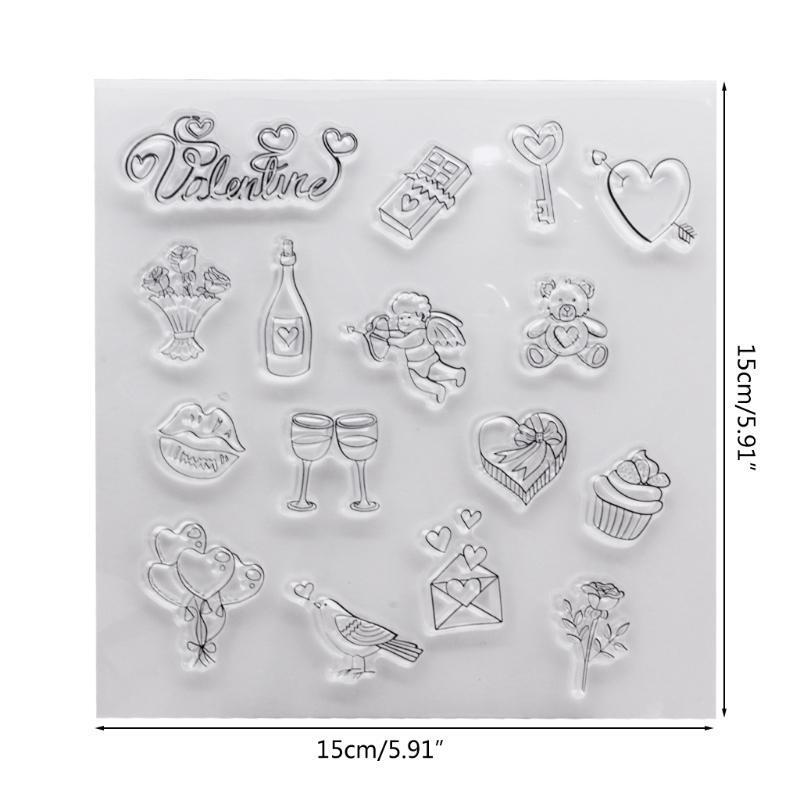 Valentine's Day Silicone Clear Seal Stamp DIY Scrapbooking Embossing Photo Album