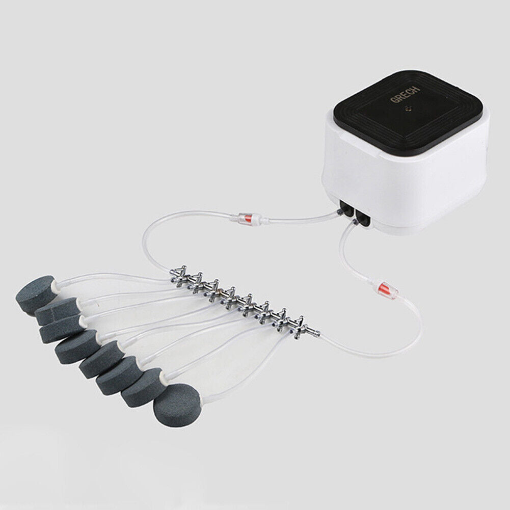 Air Oxygen Pump Aquarium Fish Tank Stainless Steel Splitter Hose (8 Ways)