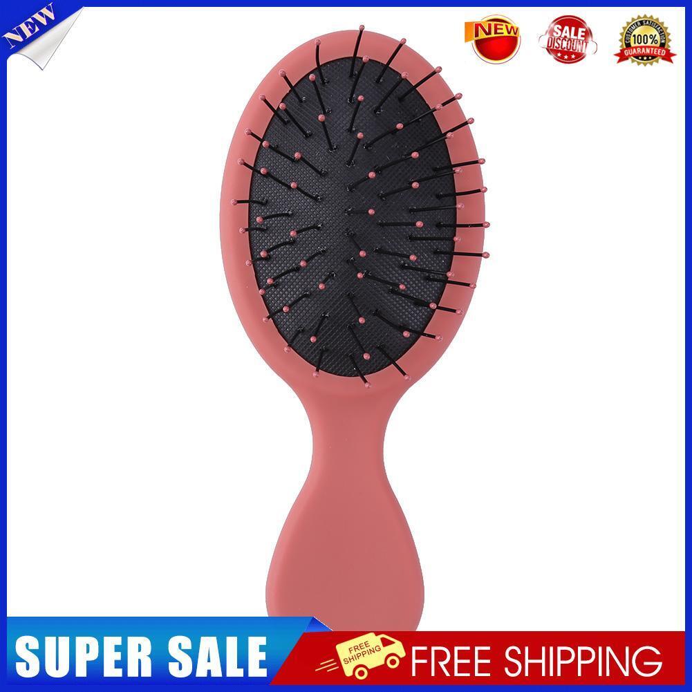 Portable Hair Comb Brush Anti-Static Air Cushion Massager Hairbrush (Pink)