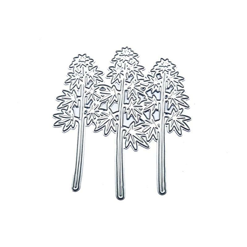 1 Set 3 Maple Tree Metal Cutting Dies Embossing Stencil DIY Scrapbook Template