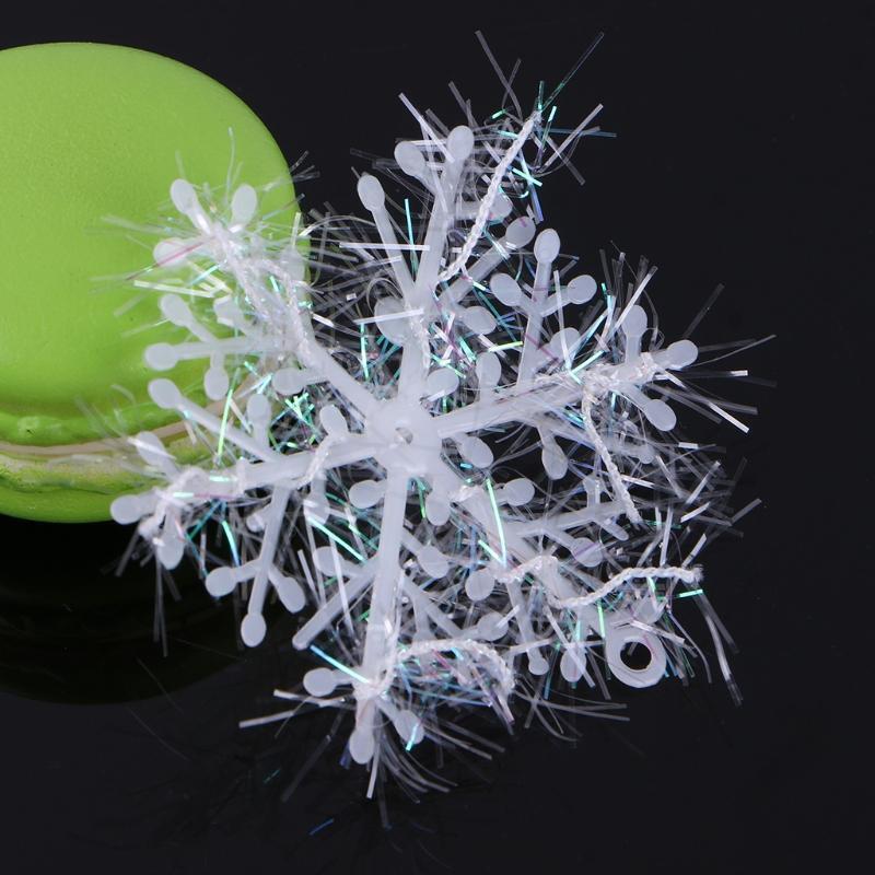 6PCS For Wall Windows Decor Christmas Snowflake Hanging Decorations 6cm