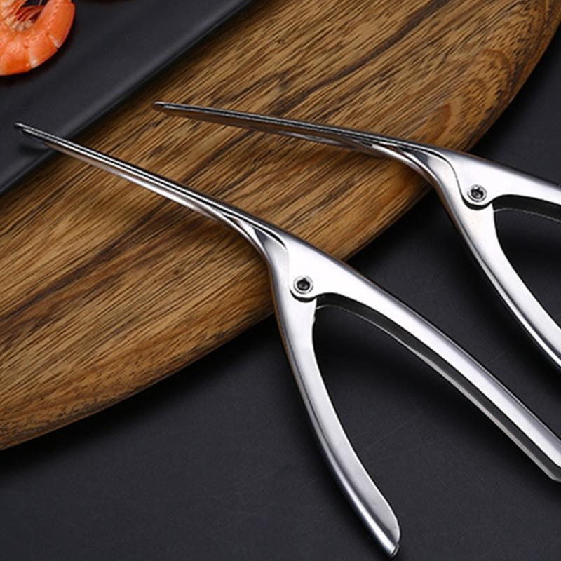 Shrimp Peeler Portable Stainless Steel Shrimp Deveiner Lobster Prawn Peeling