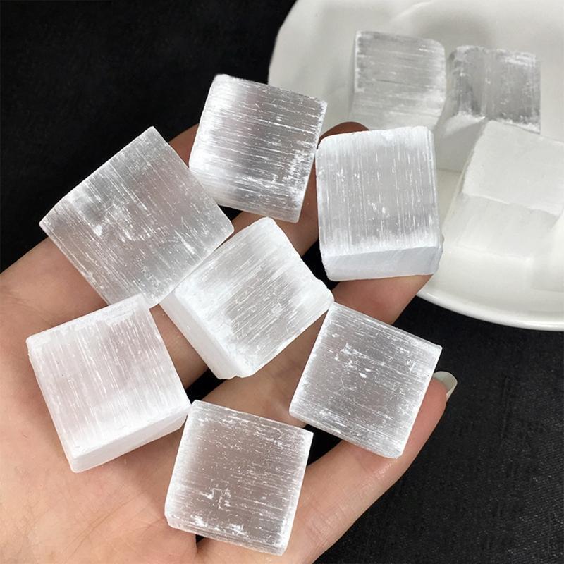 0.2lb Bulk Selenite Stone Rough Clear Crystals 0.79"-1.18'' Long Natural Stones