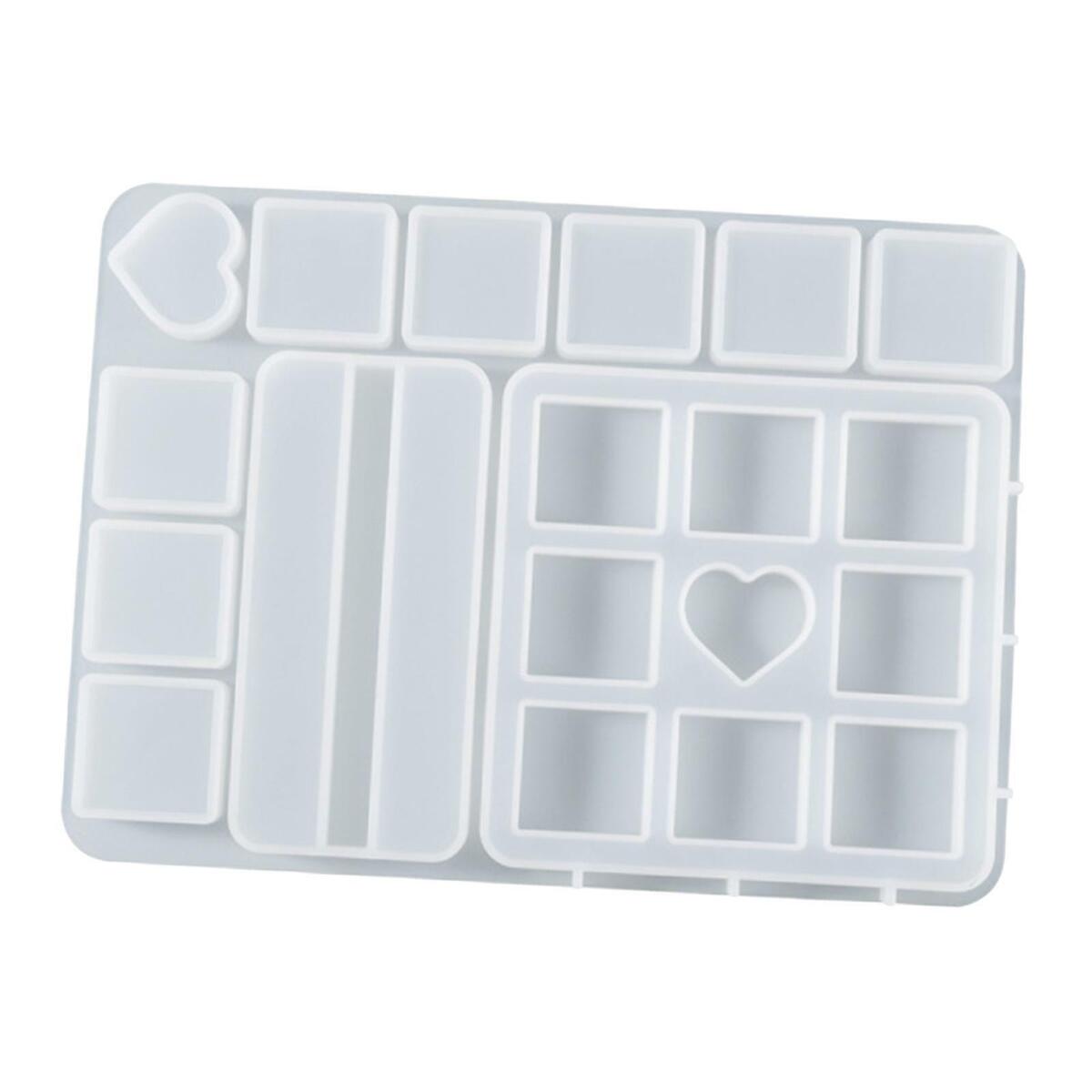 Love Heart Square Photo Frame Silicone Mold Decorative Picture Display Stand