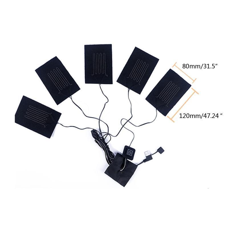 USB Fiber Heating Pad Electric Cloth Heater Pad Heating Element for Neck Back