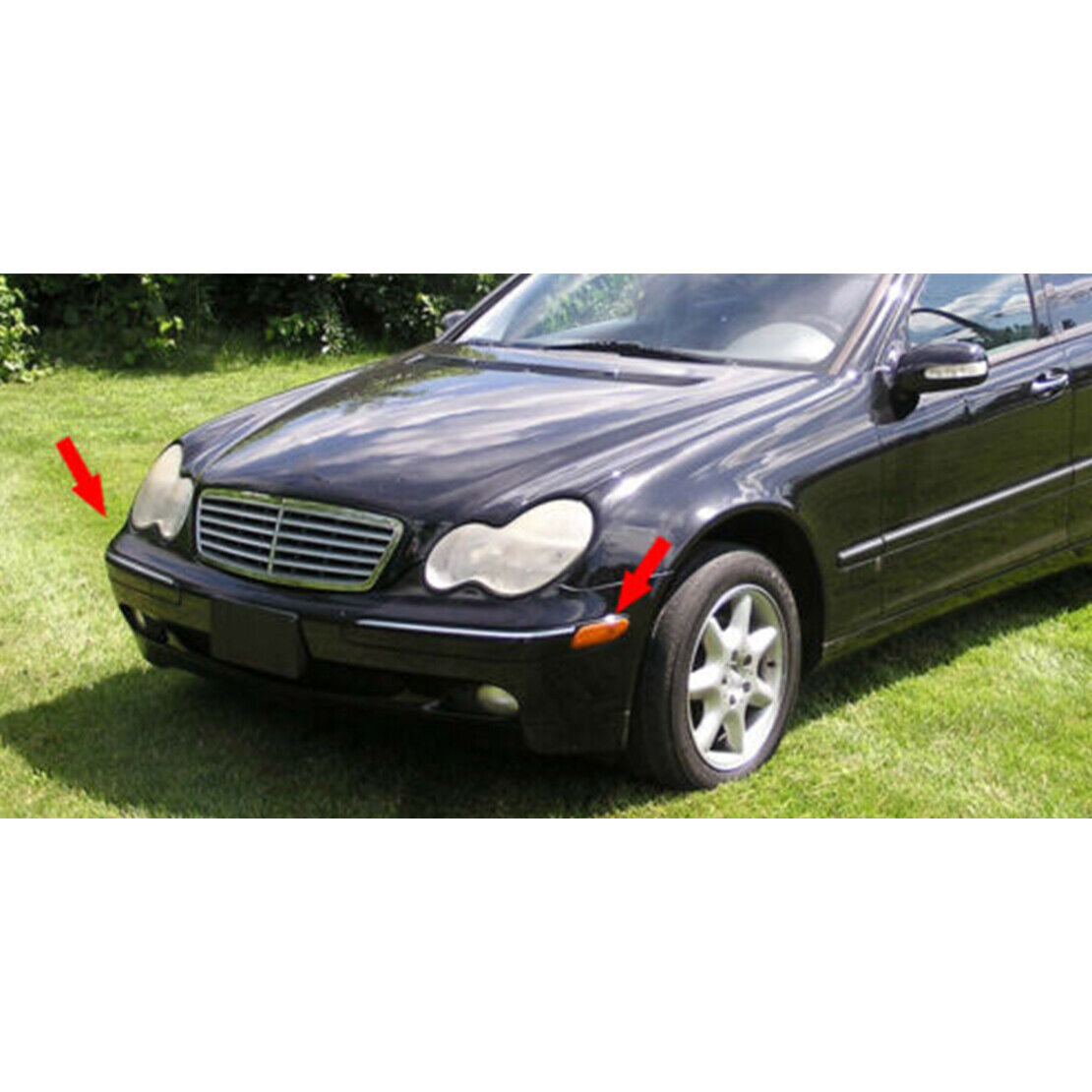 1Pair Side Marker Turn Signal Light Lens Fit for Benz C-Class W203 2001-2007