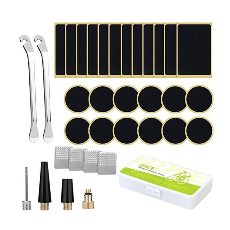 Cycling Tire Repair Kit -Puncture Repair Kit with Portable Storage Box