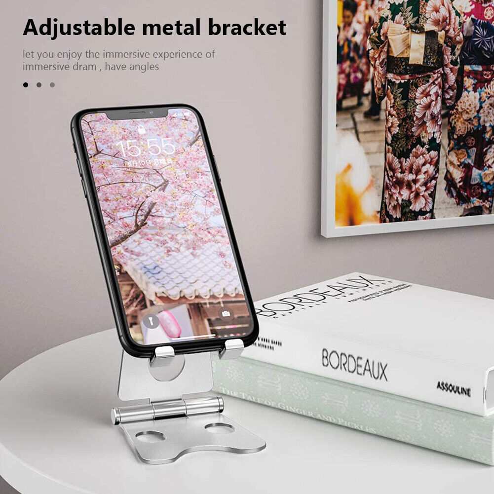 Adjustable Mobile Phone Desk Support Aluminum Alloy Tablet Holder Bracket
