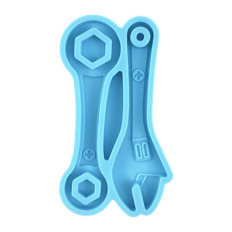 Handicrafts Jewelry DIY Mold Glossy Spanner Keychain Decoration Casting Mold