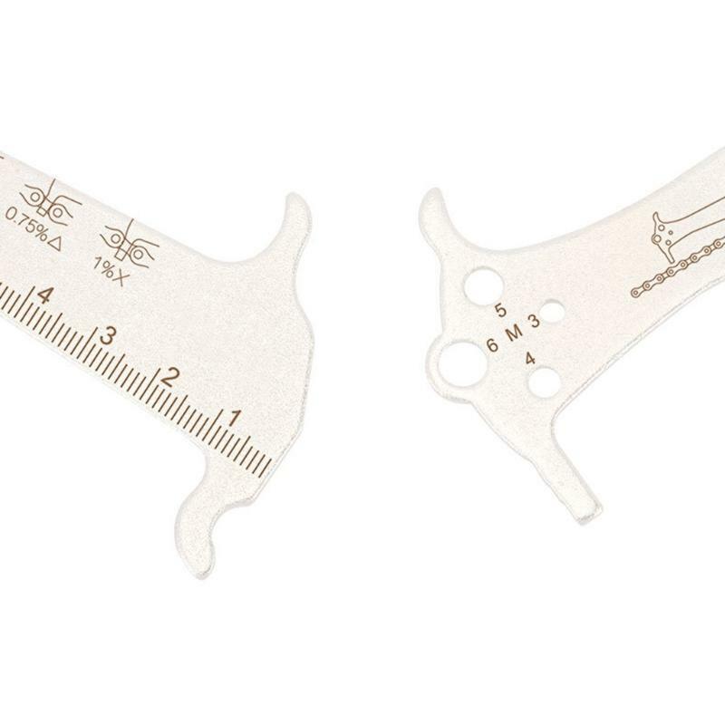 MTB Bike Chain Wear Indicator Measurement Checker Bike Ruler Bicycle Chain Gauge