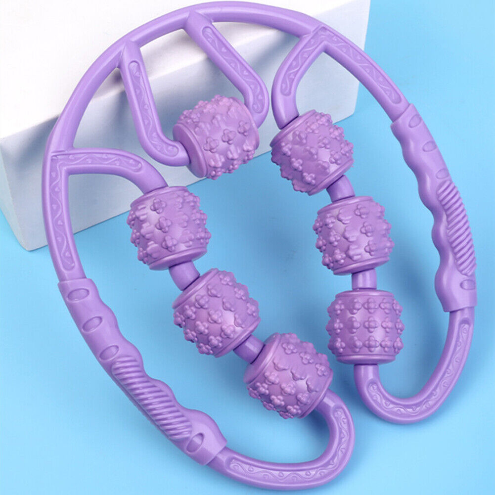 Trigger Point Relieve Muscle Roller Calf Leg Arm Pilates Massager (Purple)