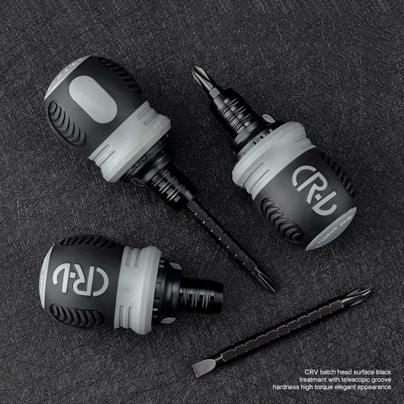 Screwdriver Adjustable Length Slotted and Phillips Magnetic Tip