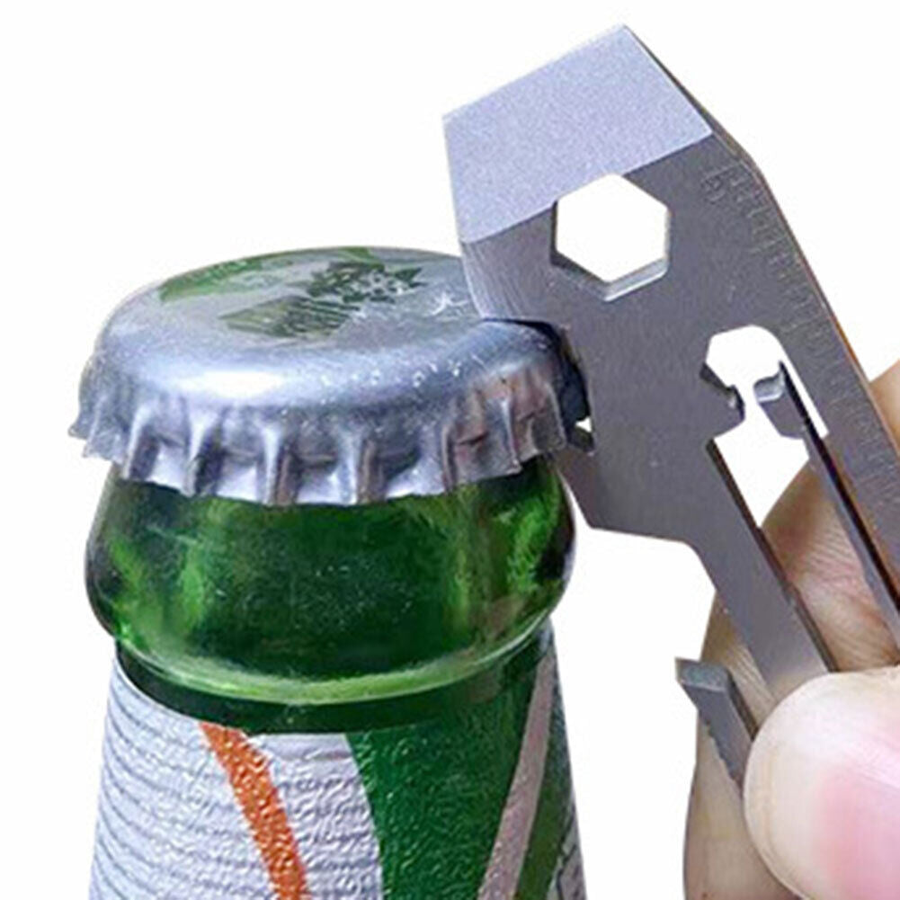 7 in 1 Outdoor EDC Gear Bottle Opener Screwdriver Wrench Pocket Multi Tool