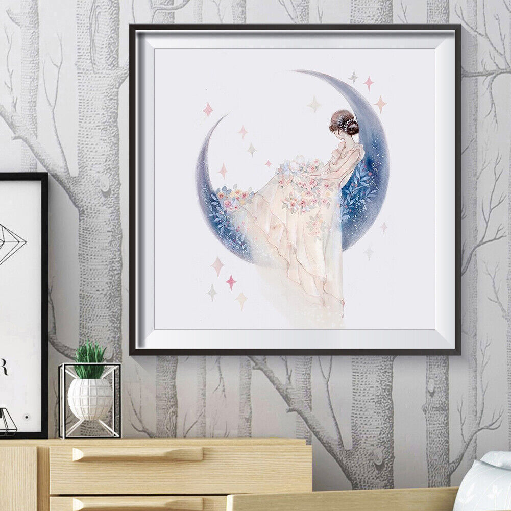Cartoon Girl Full Drill Diamond Painting 5D Rhinestone Mosaic Picture Kit