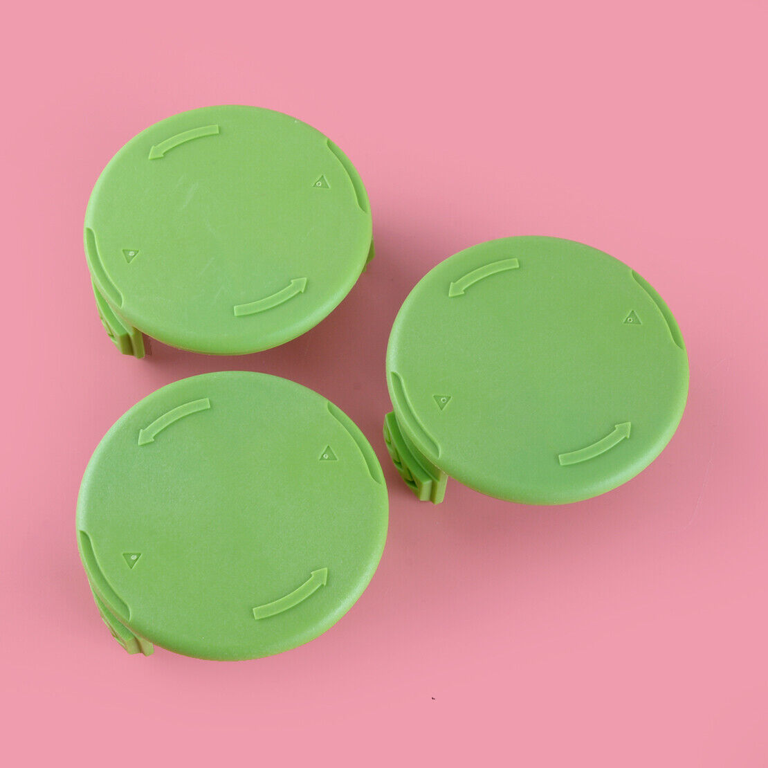 3pcs Trimmer Spools Coil Cover Cap Fit For Greenworks 21222A 21602 21062 21132
