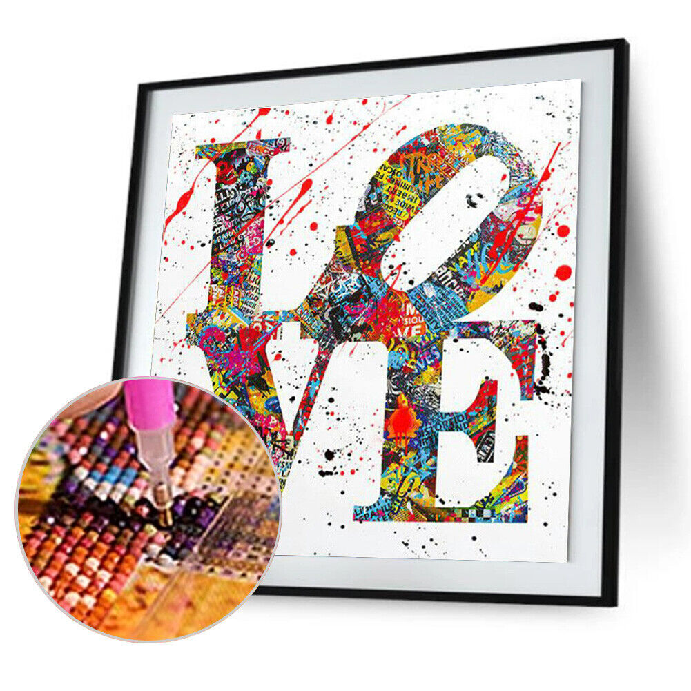 Full Square Drill Diamond Painting Letter Mosaic Rhinestone Drawing (FC334)