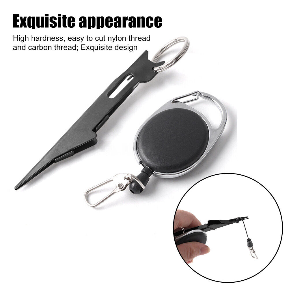 Portable 2 in 1 Fish Line Knotter Scissors Fishing Line Knot Tying Device
