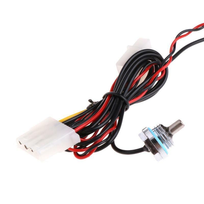 Water Cooling Analog Water Temperature Gauge Meter G1/4 Computer Thermodetector