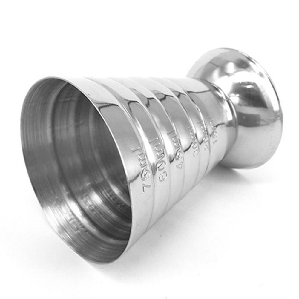 75ml Stainless Steel Measure Cup Cocktail Tool Bar Mixed Drink Jigger Spoon