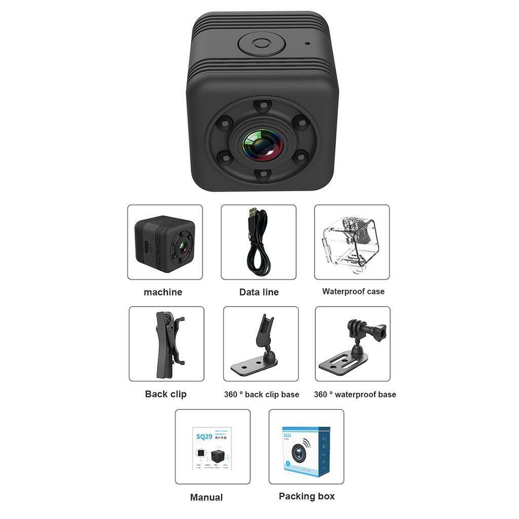 SQ29 1080P Mini  Camera Nanny Camera  Waterproof Camcorder