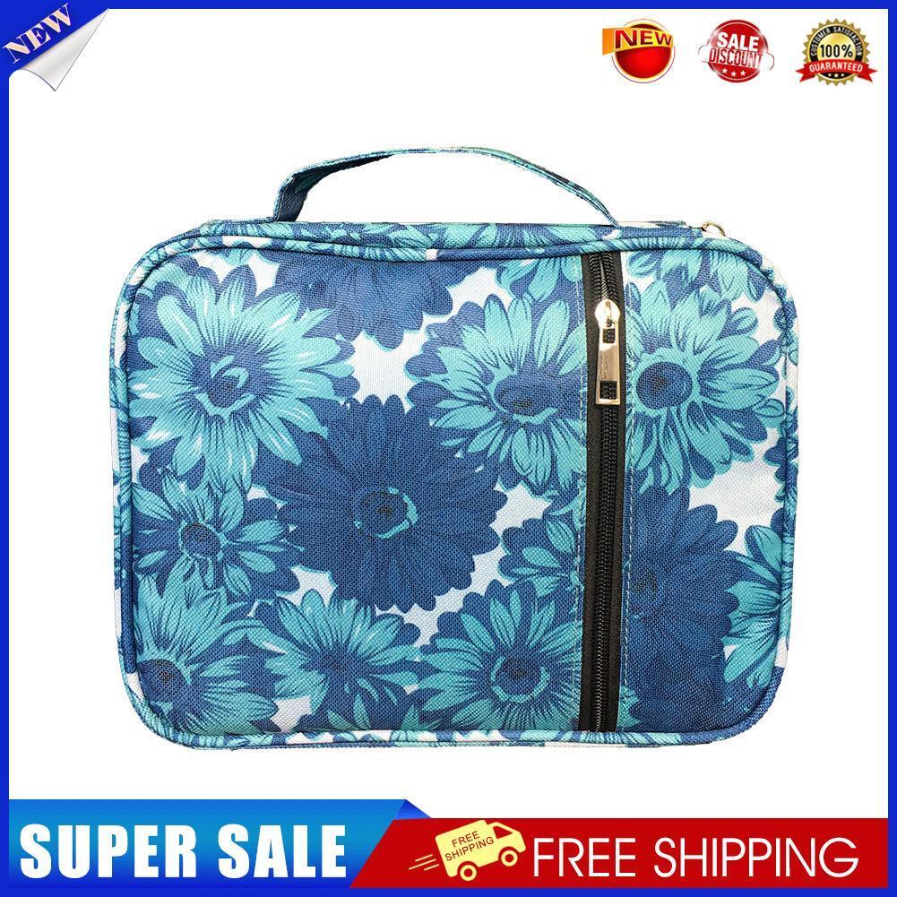 Fashion Floral Print Bible Cover Handbag Waterproof Toiletry Bag (Style 2)