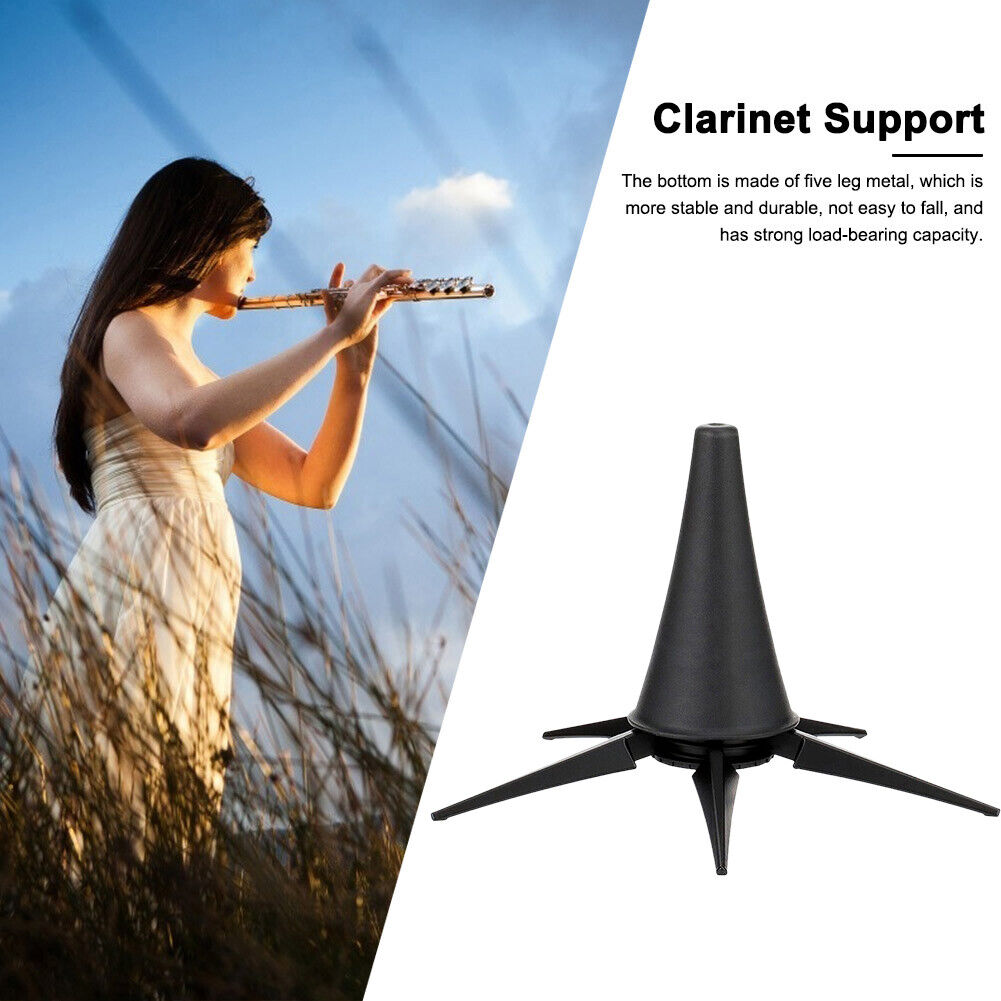 Clarinet Portable Holder Support with 5 Legs Folding Base Musical Accessory