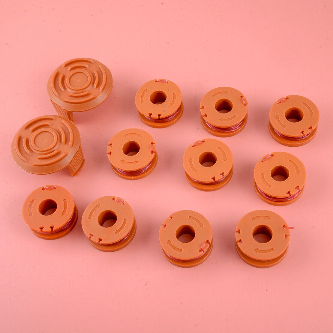 10pcs Line String Replace Trimmer Spool 2* Cap Cover Fit For WORX WA0010~ WG180