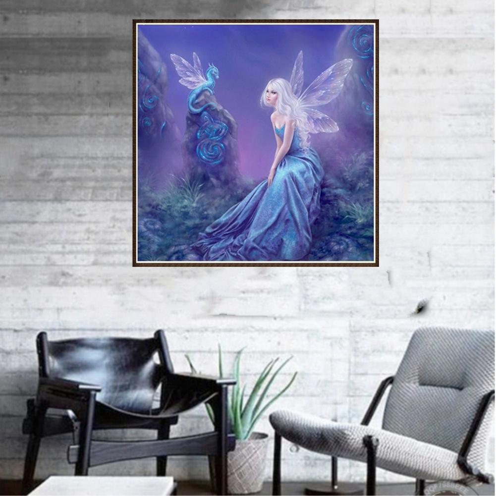Elf Girl Round Diamond Painting Embroidery DIY Needlework Cross Stitch Set