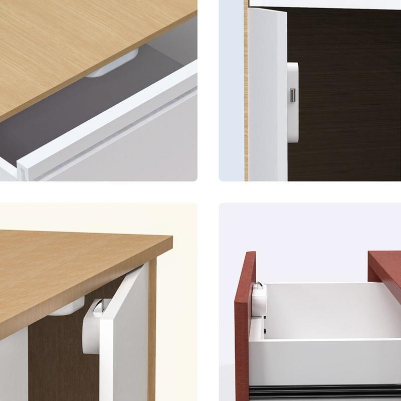 Smart Drawer Cabinet Lock E Keyless BT5.1 APP Unlock Anti-Theft Drawer Switch