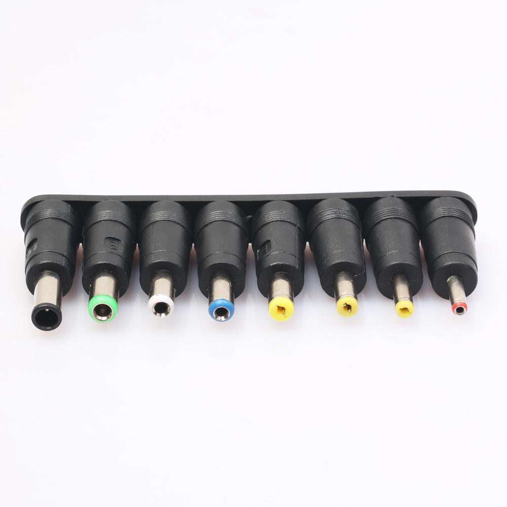 8pcs Angled Tips Universal Notebook Power Adapter Socket Plug Connector