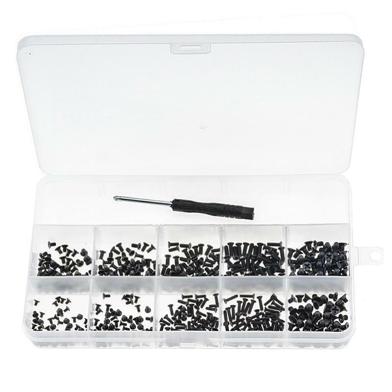 KM Black Zinc Plated Screws Metric M2 M2.5 M3 Laptop Notebook Computer Screw Kit
