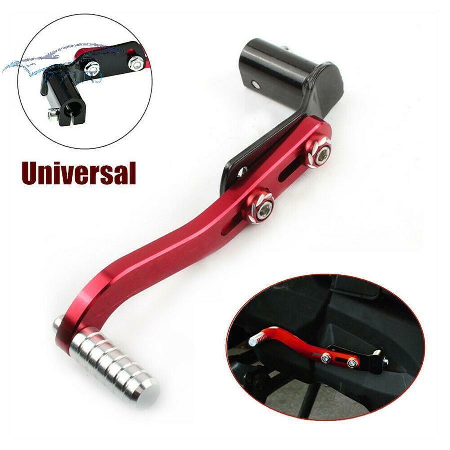 1x Red CNC Universal Motorcycle Pedal Gear Lever Bar Kick Lever Aluminum Alloy