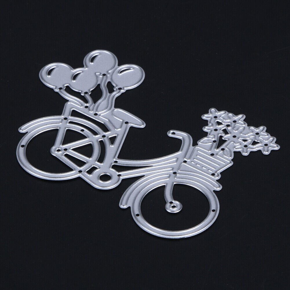 DIY Lovely Bike Bicycle Metal Cutting Dies Stencil For Scrapbooking Paper