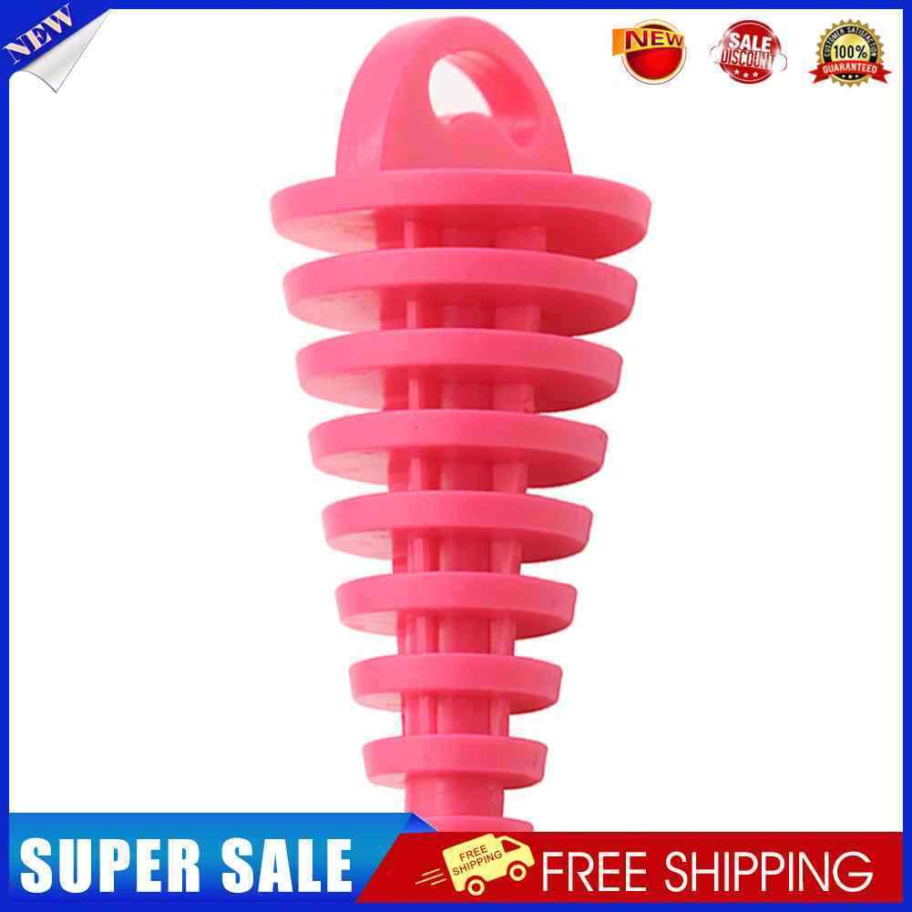 Motorcycle Exhaust Pipe Air-bleeder Plug Muffler Wash Plug Small (Pink)